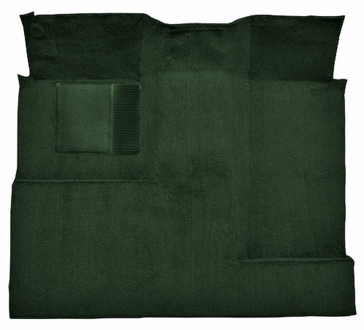 Molded Loop Carpet for 1966-1973 Ford Bronco [OE-Style Jute Backing, Single/Dual Gas Tank, 1-Piece, Dark Green]