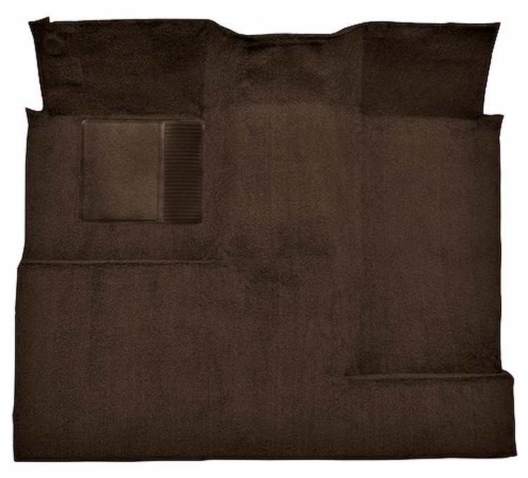 Molded Loop Carpet for 1966-1973 Ford Bronco [OE-Style Jute Backing, Single/Dual Gas Tank, 1-Piece, Dark Brown]