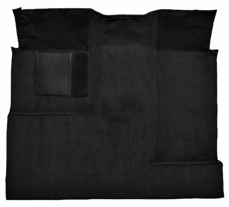 Molded Loop Carpet for 1966-1973 Ford Bronco [Mass Backing, Single/Dual Gas Tank, 1-Piece, Black]
