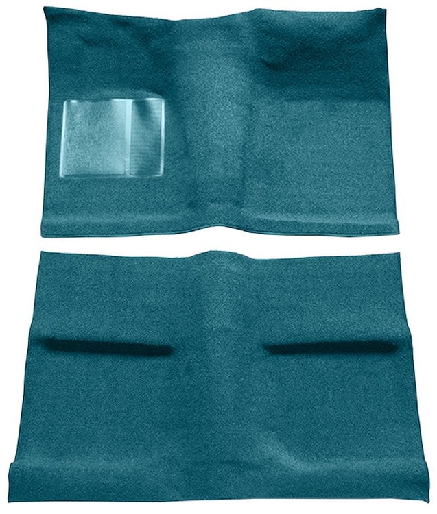 Molded Loop Carpet for 1964 Ford Mustang Coupe [Mass Backing, Medium Blue]
