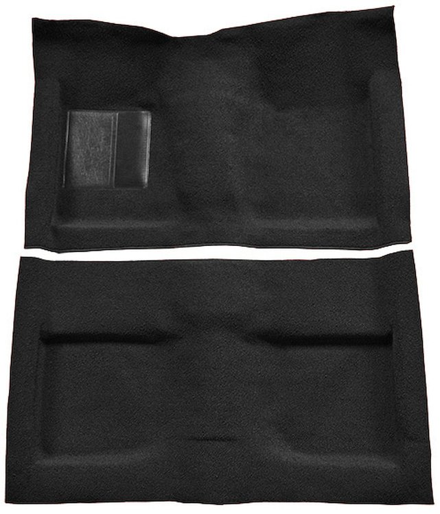 Molded Loop Carpet for 1964 Ford Mustang Convertible [OE-Style Jute Backing, Black]