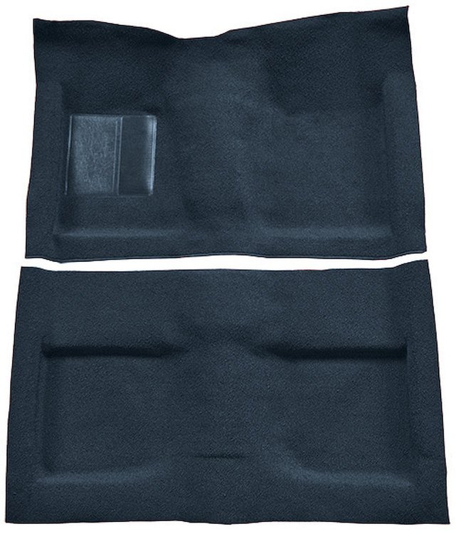 Molded Loop Carpet for 1964 Ford Mustang Convertible [OE-Style Jute Backing, Dark Blue]