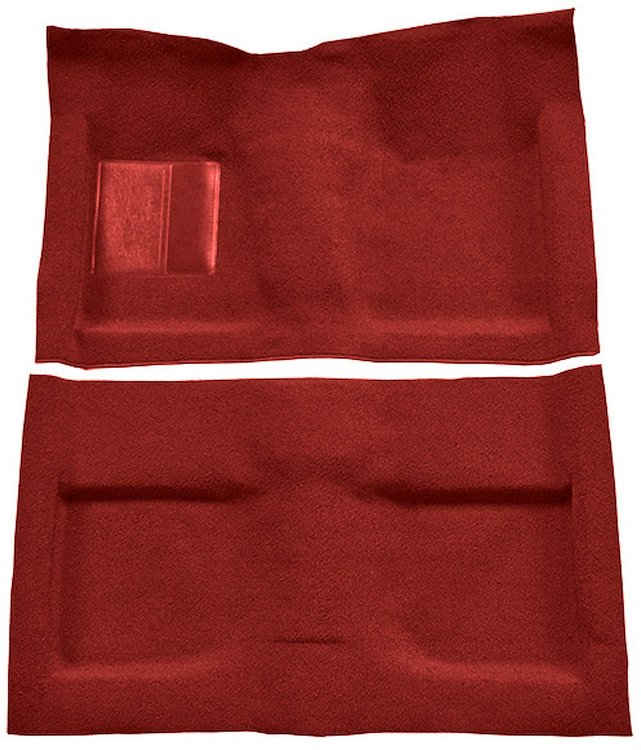 Molded Loop Carpet for 1964 Ford Mustang Convertible [Mass Backing, Red]