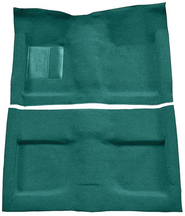 Molded Loop Carpet for 1964 Ford Mustang Convertible [Mass Backing, Aqua]
