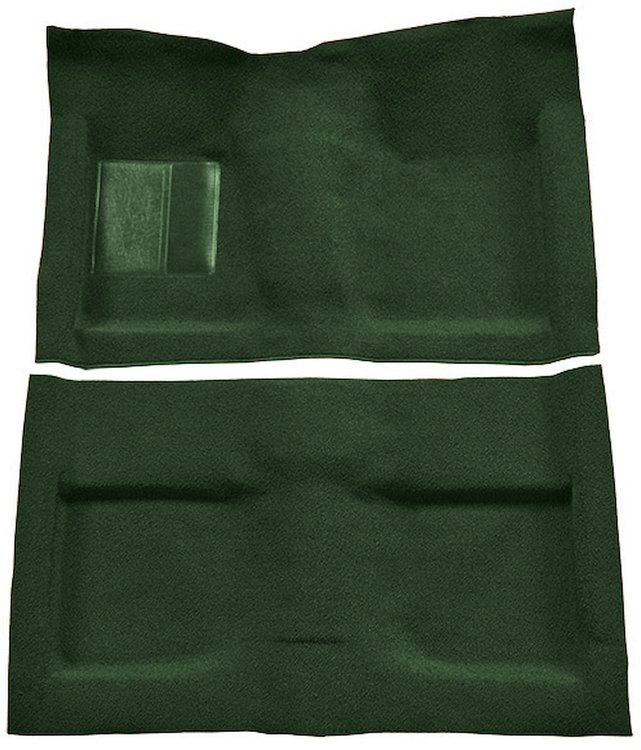 Molded Loop Carpet for 1964 Ford Mustang Convertible [Mass Backing, Dark Green]