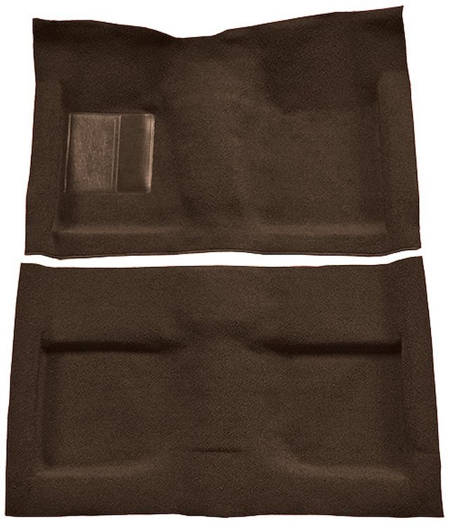 Molded Loop Carpet for 1964 Ford Mustang Convertible [Mass Backing, Dark Brown]