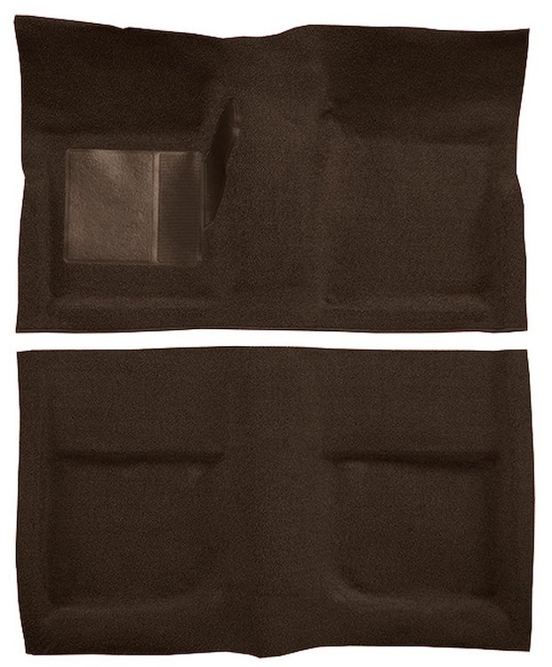 Molded Loop Carpet for 1965-1968 Ford Mustang Coupe [OE-Style Jute Backing, Dark Brown]