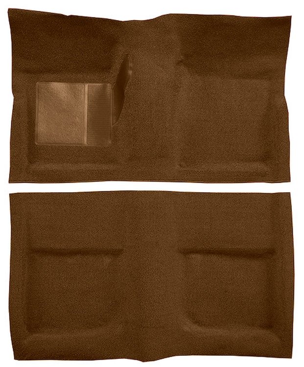 Molded Loop Carpet for 1965-1968 Ford Mustang Coupe [OE-Style Jute Backing, Dark Saddle]