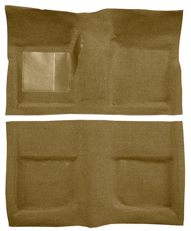 Molded Loop Carpet for 1965-1968 Ford Mustang Coupe [OE-Style Jute Backing, Parchment]