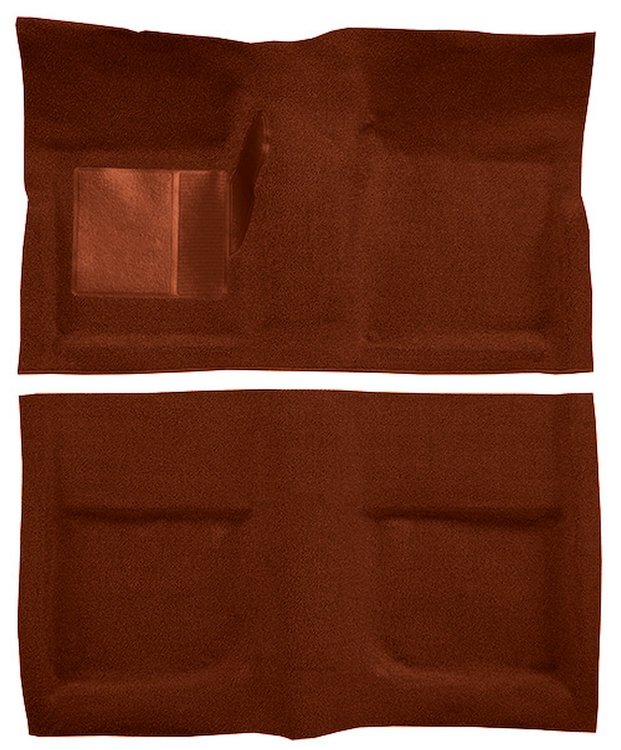Molded Loop Carpet for 1965-1968 Ford Mustang Coupe [Mass Backing, Emberglow]