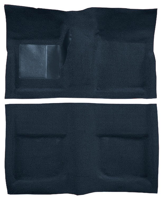 Molded Loop Carpet for 1965-1968 Ford Mustang Coupe [Mass Backing, Dark Blue]