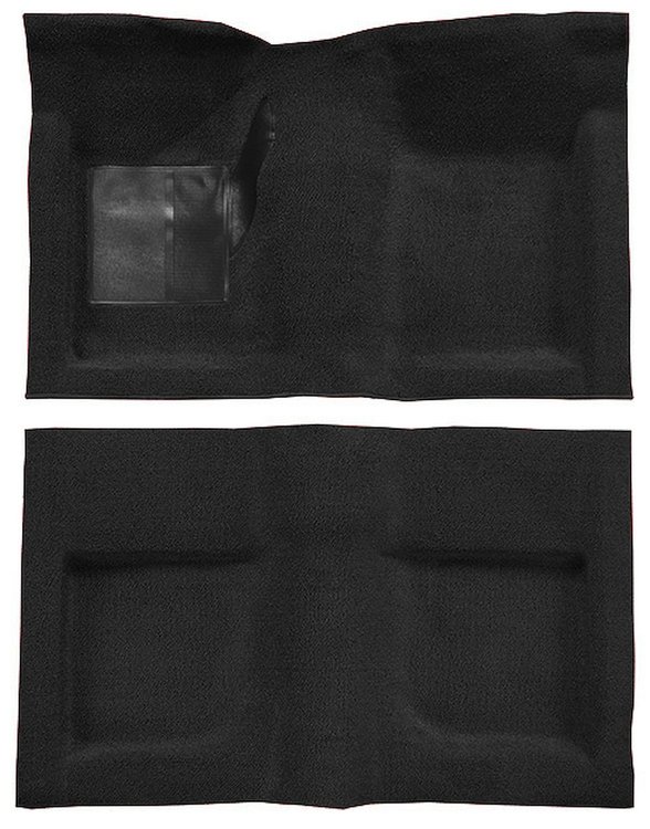 Molded Loop Carpet for 1965-1968 Ford Mustang Convertible [Mass Backing, Black]