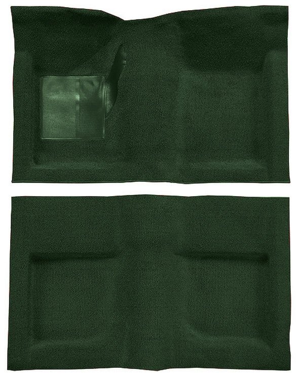 Molded Loop Carpet for 1965-1968 Ford Mustang Convertible [Mass Backing, Dark Green]