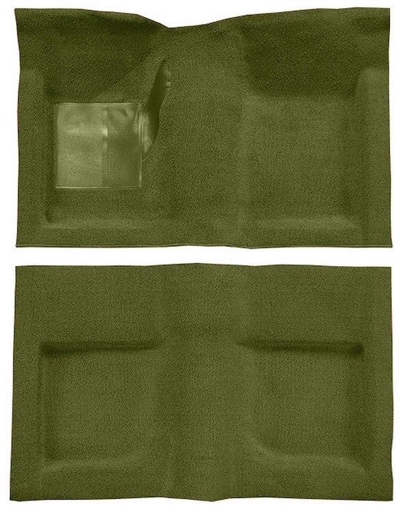 Molded Loop Carpet for 1965-1968 Ford Mustang Convertible [Mass Backing, Moss Green]