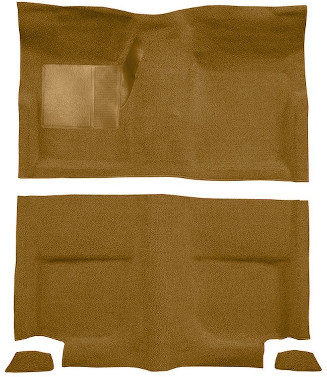 Molded Loop Carpet for 1965-1968 Ford Mustang Fastback [OE-Style Jute Backing, Medium Saddle]