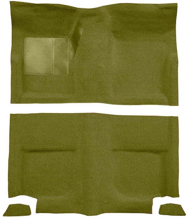Molded Loop Carpet for 1965-1968 Ford Mustang Fastback [Mass Backing, Ivy Gold]