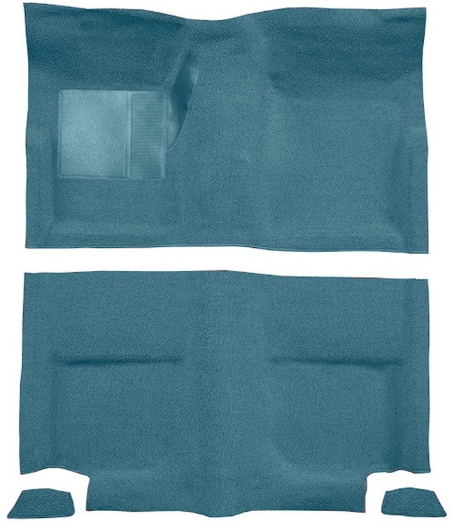 Molded Loop Carpet for 1965-1968 Ford Mustang Fastback [Mass Backing, Ford Blue]