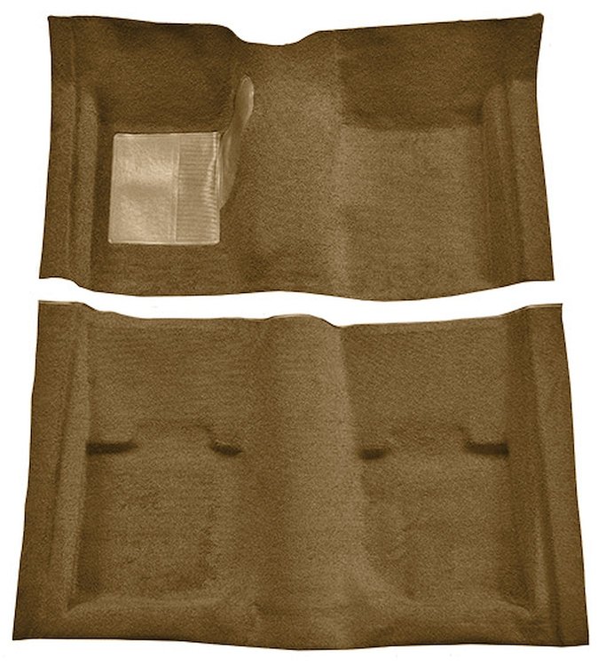 Molded Nylon-Loop Carpet for 1969-1970 Ford Mustang Convertible [OE-Style Jute Backing, Medium Saddle]