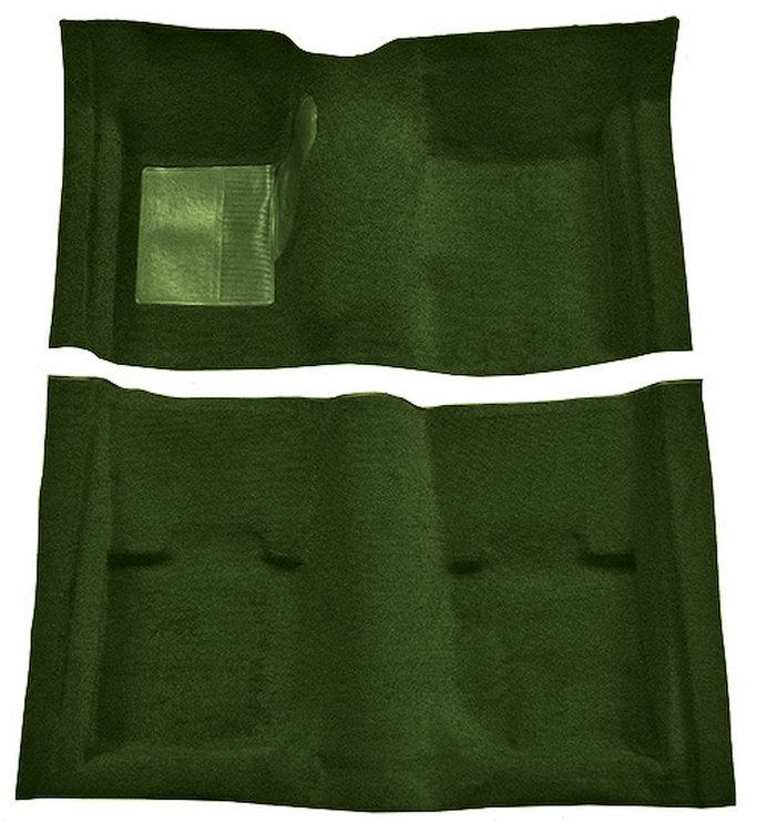 Molded Nylon-Loop Carpet for 1969-1970 Ford Mustang Convertible [Mass Backing, Green]