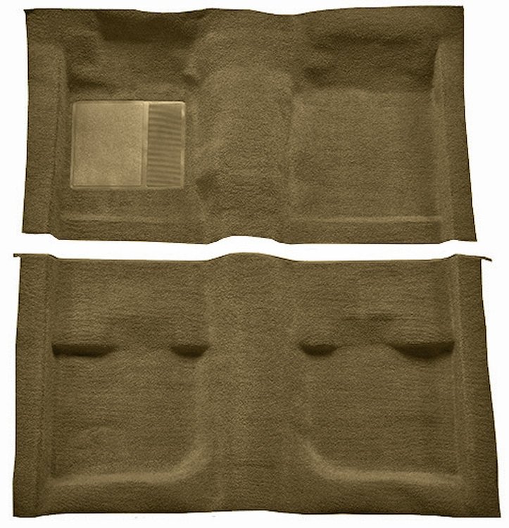 Molded Nylon-Loop Passenger Area Carpet for 1971-1973 Ford Mustang Coupe and Fastback [Mass Backing, Medium Saddle]