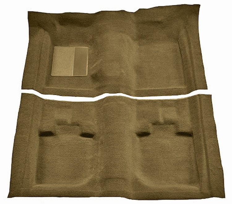 Molded Nylon-Loop Passenger Area Carpet for 1971-1973 Ford Mustang Convertible [Mass Backing, Medium Saddle]
