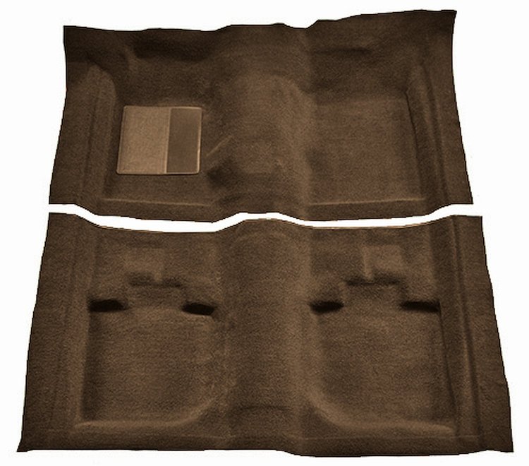 Molded Nylon-Loop Passenger Area Carpet for 1971-1973 Ford Mustang Convertible [Mass Backing, Ginger]