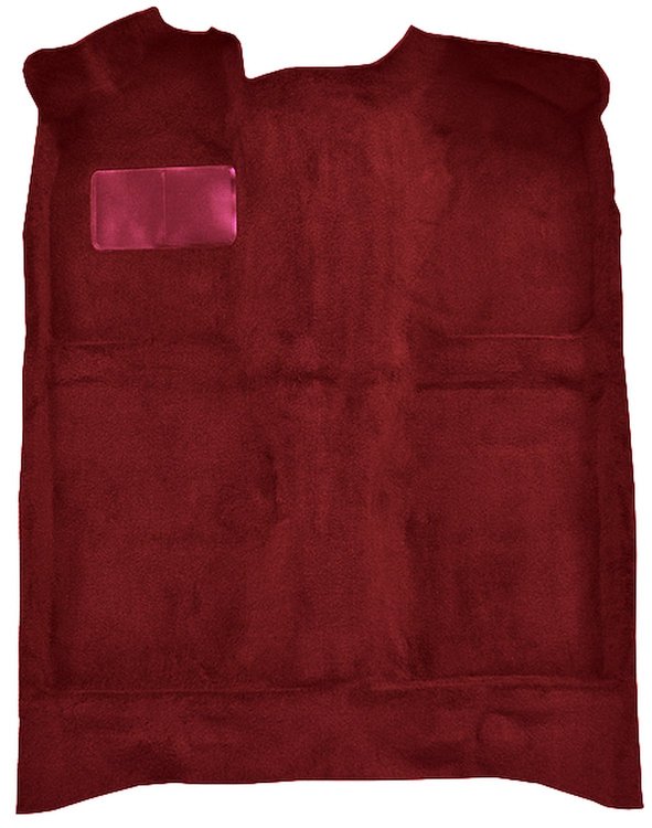 Molded Cut Pile Passenger Area Carpet for 1979-1981 Ford Mustang, Mercury Capri [OE-Style Jute Backing, Red]