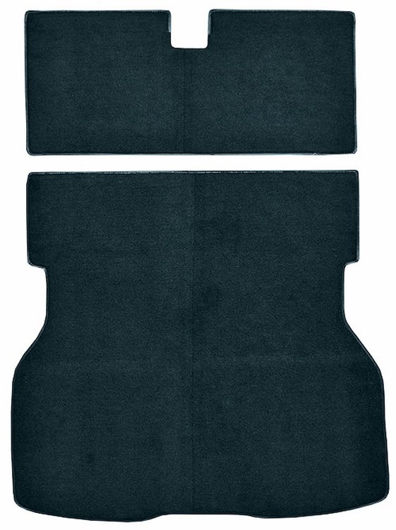Molded Cut Pile Cargo Area Carpet for 1979-1982 Ford Mustang, Mercury Capri [OE-Style Jute Backing, Regatta Blue]