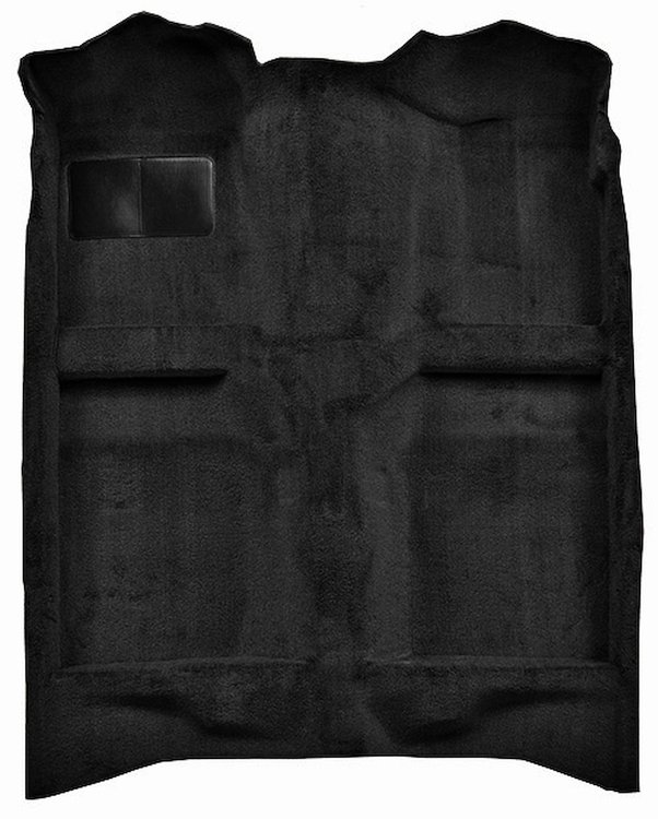 Molded Cut Pile Passenger Area Carpet for 1982-1986 Mercury Capri, 1982-1993 Ford Mustang [Mass Backing, Black]