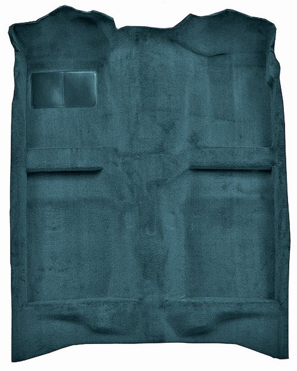 Molded Cut Pile Passenger Area Carpet for 1982-1986 Mercury Capri, 1982-1993 Ford Mustang [Mass Backing, Blue]