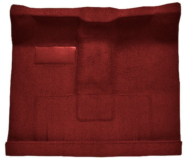 Molded Loop Passenger Area Carpet for 1961-1964 Ford F-100, F-250, F-350 Truck [High Tunnel, OE-Style Jute Backing, Red]