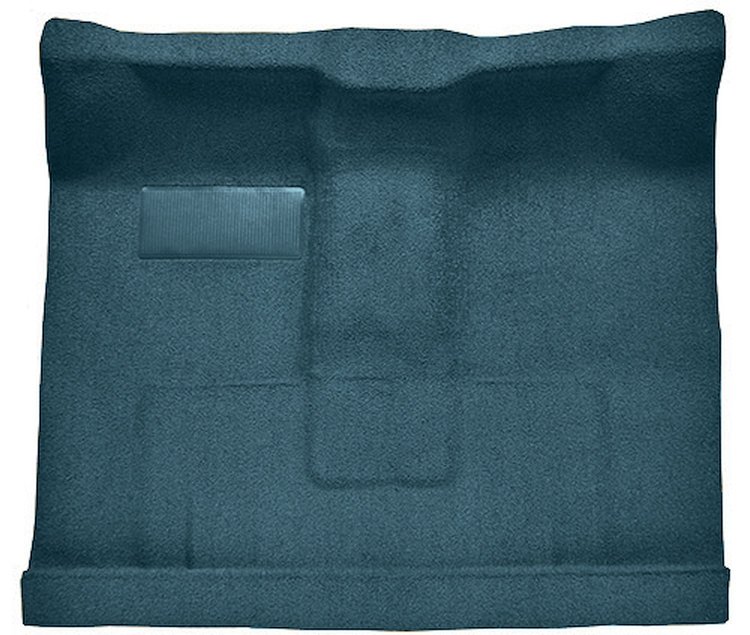 Molded Loop Passenger Area Carpet for 1961-1964 Ford F-100, F-250, F-350 Truck [High Tunnel, OE-Style Jute Backing, Ford Blue]