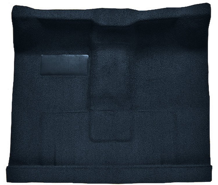 Molded Loop Passenger Area Carpet for 1961-1964 Ford F-100, F-250, F-350 Truck [High Tunnel, OE-Style Jute Backing, Dark Blue]