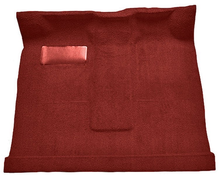 Molded Loop Passenger Area Carpet for 1961-1964 Ford F-100, F-250, F-350 Truck [Low Tunnel, Mass Backing, Red]