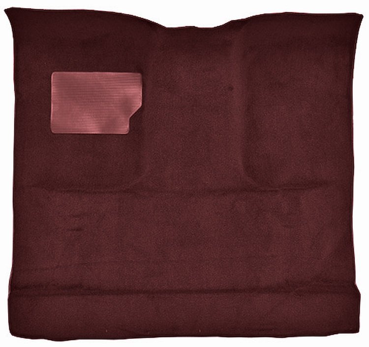 Molded Cut Pile Interior Carpet for 1974-1979 Ford F-100, F-150 Truck [Reg. Cab, Low Tunnel, OE-Style Jute Backing, Maroon]