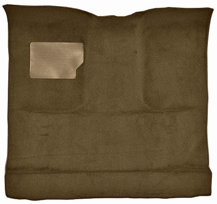 Molded Cut Pile Interior Carpet for 1974-1979 Ford F-100, F-150 Truck [Reg. Cab, Low Tunnel, Mass Backing, Dark Saddle]