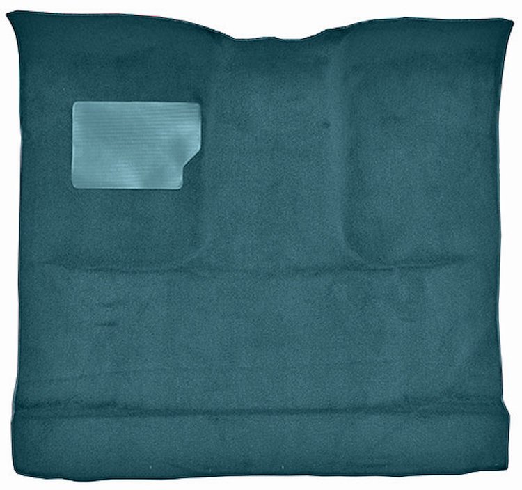 Molded Cut Pile Interior Carpet for 1974-1979 Ford F-100, F-150 Truck [Reg. Cab, Low Tunnel, Mass Backing, Blue]