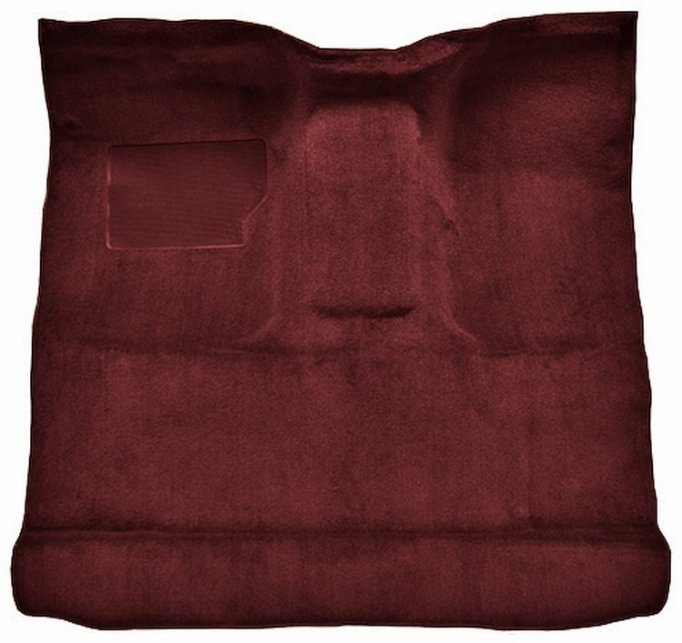 Molded Cut Pile Interior Carpet for 1974-1979 Ford F-100, F-150, F-250, F-350 [Reg. Cab, High Tunnel, OE Jute Backing, Maroon]