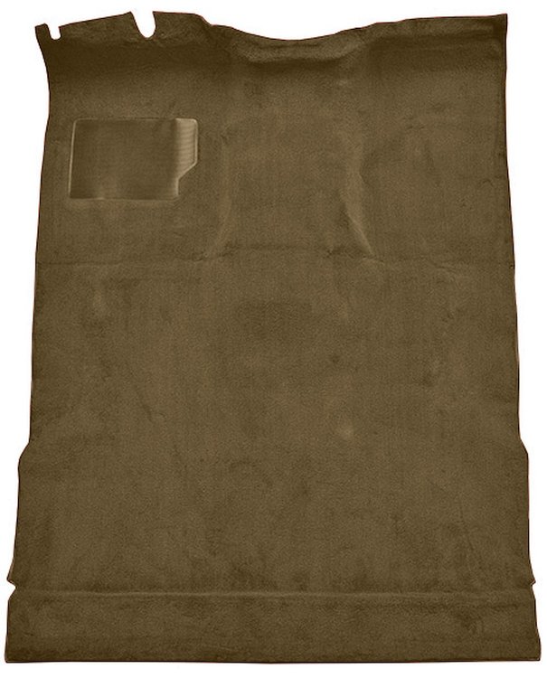 Molded Cut Pile Interior Carpet for 1974-1979 Ford F-150, F-250, F-350 [Ext. Cab, Low Tunnel, OE Jute Backing, Dark Saddle]