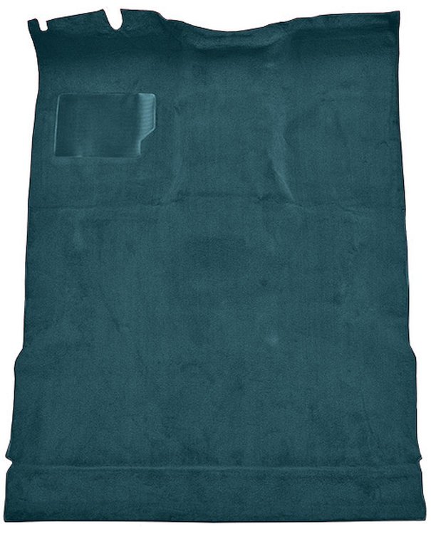 Molded Cut Pile Interior Carpet for 1974-1979 Ford F-150, F-250, F-350 [Ext. Cab, Low Tunnel, OE-Style Jute Backing, Blue]