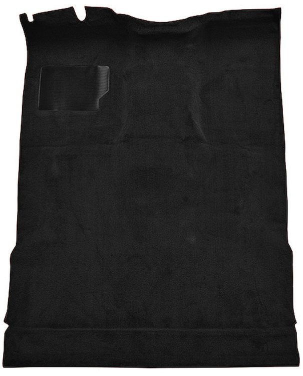 Molded Cut Pile Interior Carpet for 1974-1979 Ford F-150, F-250, F-350 [Ext. Cab, Low Tunnel, Mass Backing, Black]