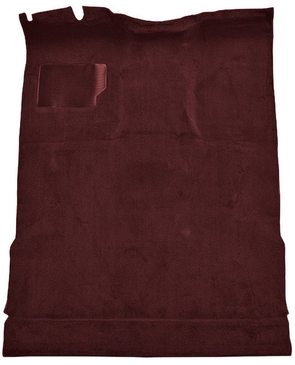 Molded Cut Pile Interior Carpet for 1974-1979 Ford F-150, F-250, F-350 [Ext. Cab, Low Tunnel, Mass Backing, Maroon]