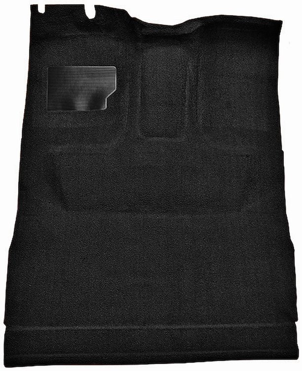 Molded Cut Pile Interior Carpet for 1974-1979 Ford F-150, F-250, F-350 [Ext. Cab, High Tunnel, Mass Backing, Black]