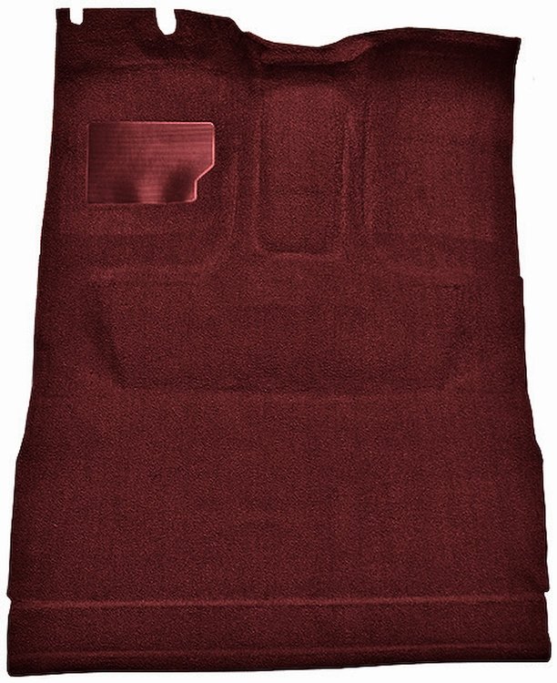 Molded Cut Pile Interior Carpet for 1974-1979 Ford F-150, F-250, F-350 [Ext. Cab, High Tunnel, Mass Backing, Maroon]