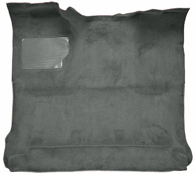 Molded Cut Pile Interior Carpet Fits Select 1980-1986 Ford Trucks [Reg. Cab, Low Tunnel, OE-Style Jute Backing, Dark Gray]