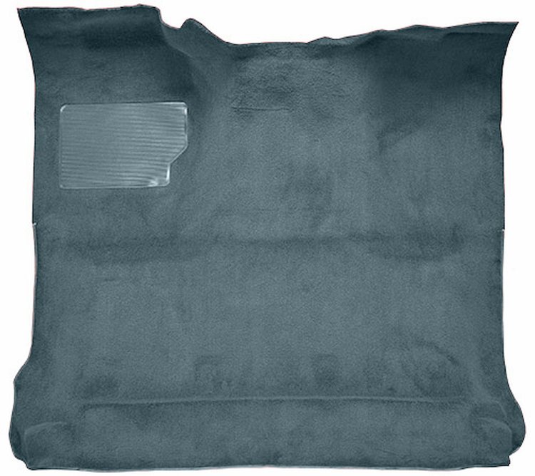 Molded Cut Pile Interior Carpet Fits Select 1980-1986 Ford Trucks [Reg. Cab, Low Tunnel, Mass Backing, Crystal Blue]
