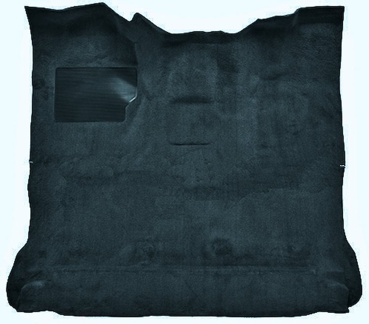 Molded Cut Pile Interior Carpet Fits Select 1980-1986 Ford Trucks [Reg. Cab, High Tunnel, OE-Style Jute Backing, Regatta Blue]