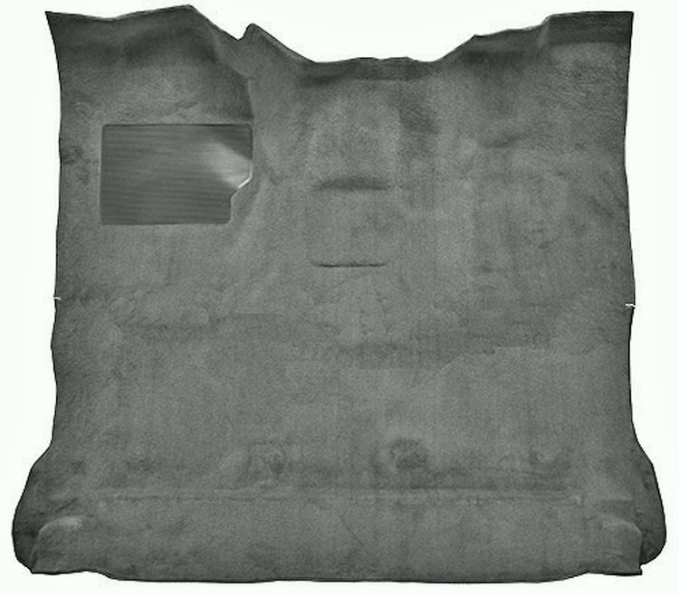 Molded Cut Pile Interior Carpet Fits Select 1980-1986 Ford Trucks [Reg. Cab, High Tunnel, Mass Backing, Dark Gray]
