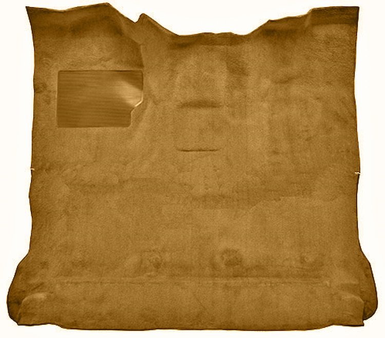 Molded Cut Pile Interior Carpet Fits Select 1980-1986 Ford Trucks [Reg. Cab, High Tunnel, Mass Backing, Chamoise]