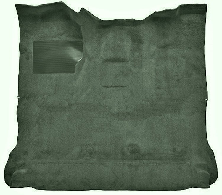 Molded Cut Pile Interior Carpet Fits Select 1980-1986 Ford Trucks [Reg. Cab, High Tunnel, Mass Backing, Sage Green]